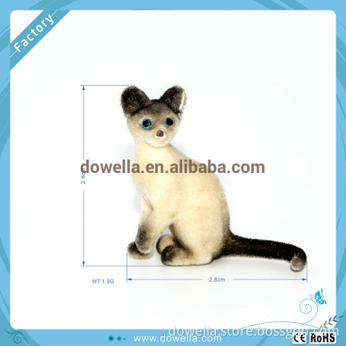 Plastic small cat toys with flocking